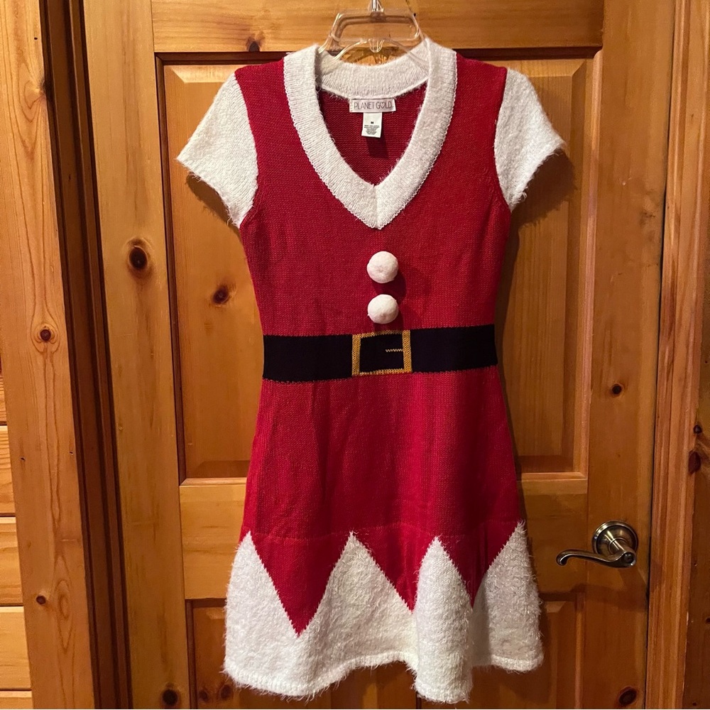 Xmas Mrs Clause cute sweater dress